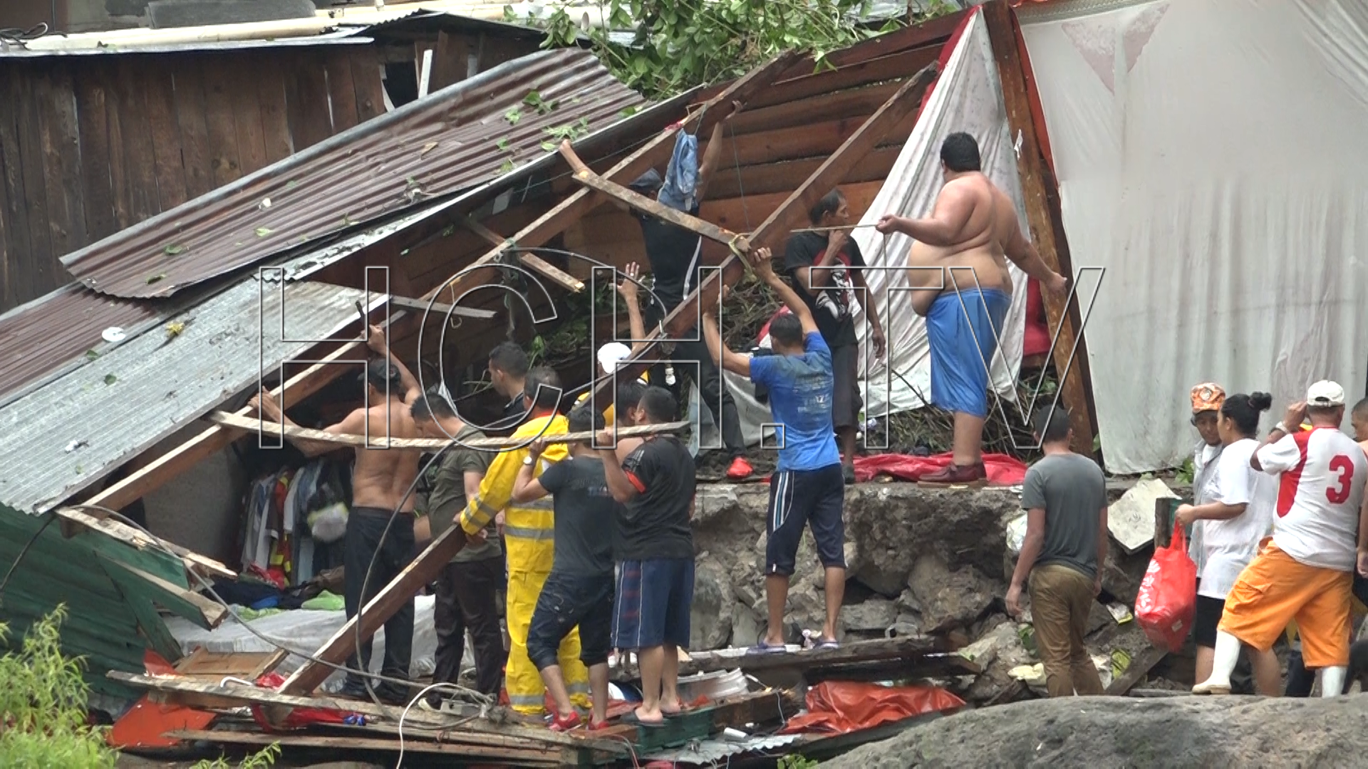 Vivienda Colapsa Producto De Las Fuertes Lluvias En La Capital Hch Tv