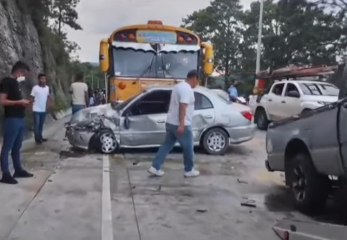 Accidente Vial Deja P Rdidas Materiales En El Occidente Del Pa S Hch Tv