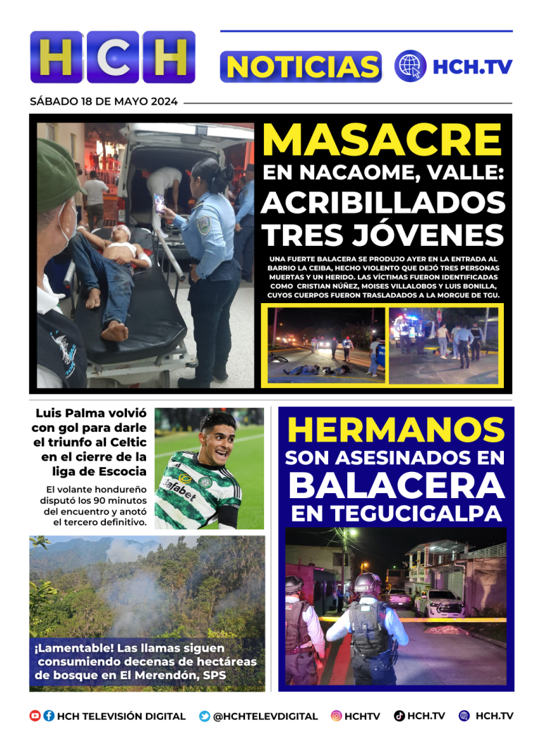 Portada HCH 18 De Mayo De 2024 HCH TV