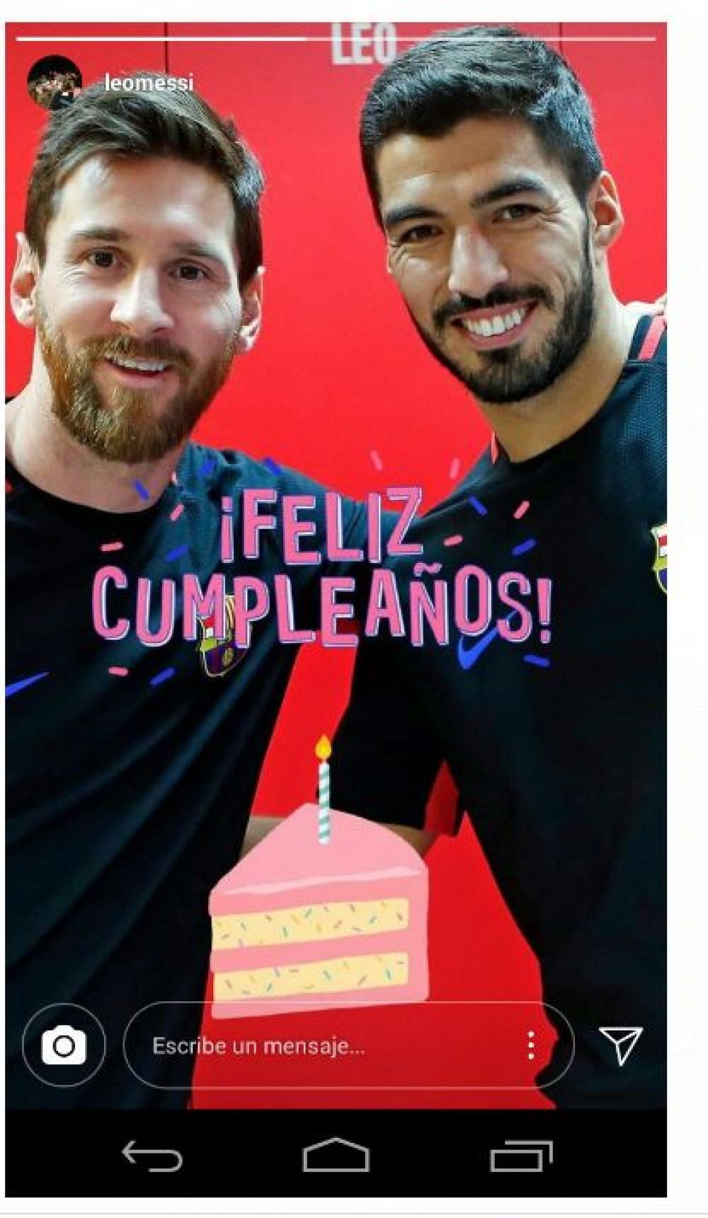 Instagram: Lionel Messi saluda a Luis Suárez por su cumpleaños