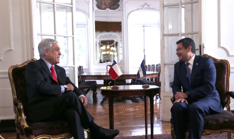 Presidente Hernández a Piñera:  “Tenemos una relación muy fraterna y consolidada con Chile”