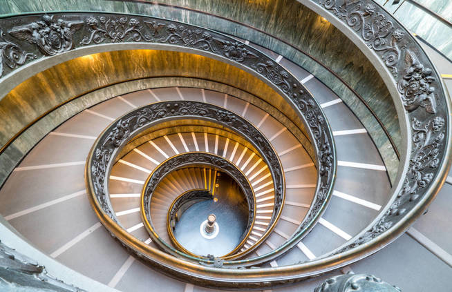 Escalera de caracol en la Capilla Sixtina. (iStock)