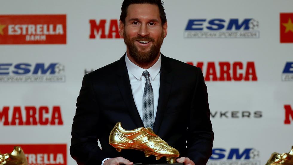 Borde cosa Etapa En vivo: Lionel Messi recibe la sexta bota de oro como máximo goleador en  Europa | HCH.TV