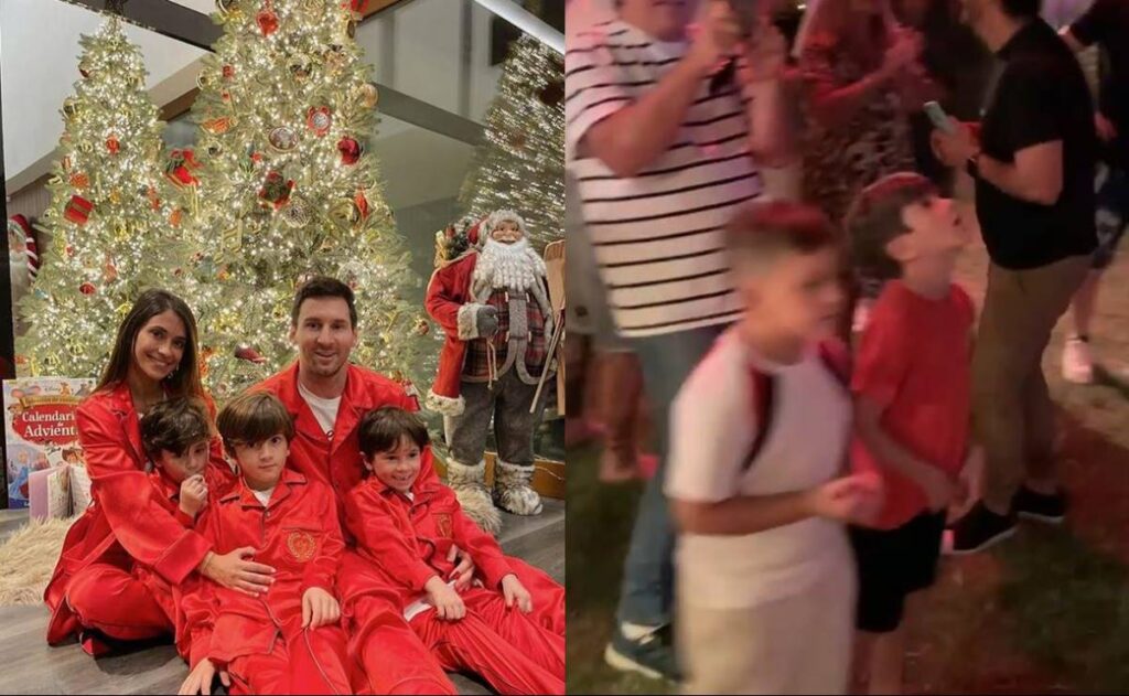 La Navidad de los Messi: el video de la reacción de los más chicos de la  familia al ver a Papa Noel - HCH.TV