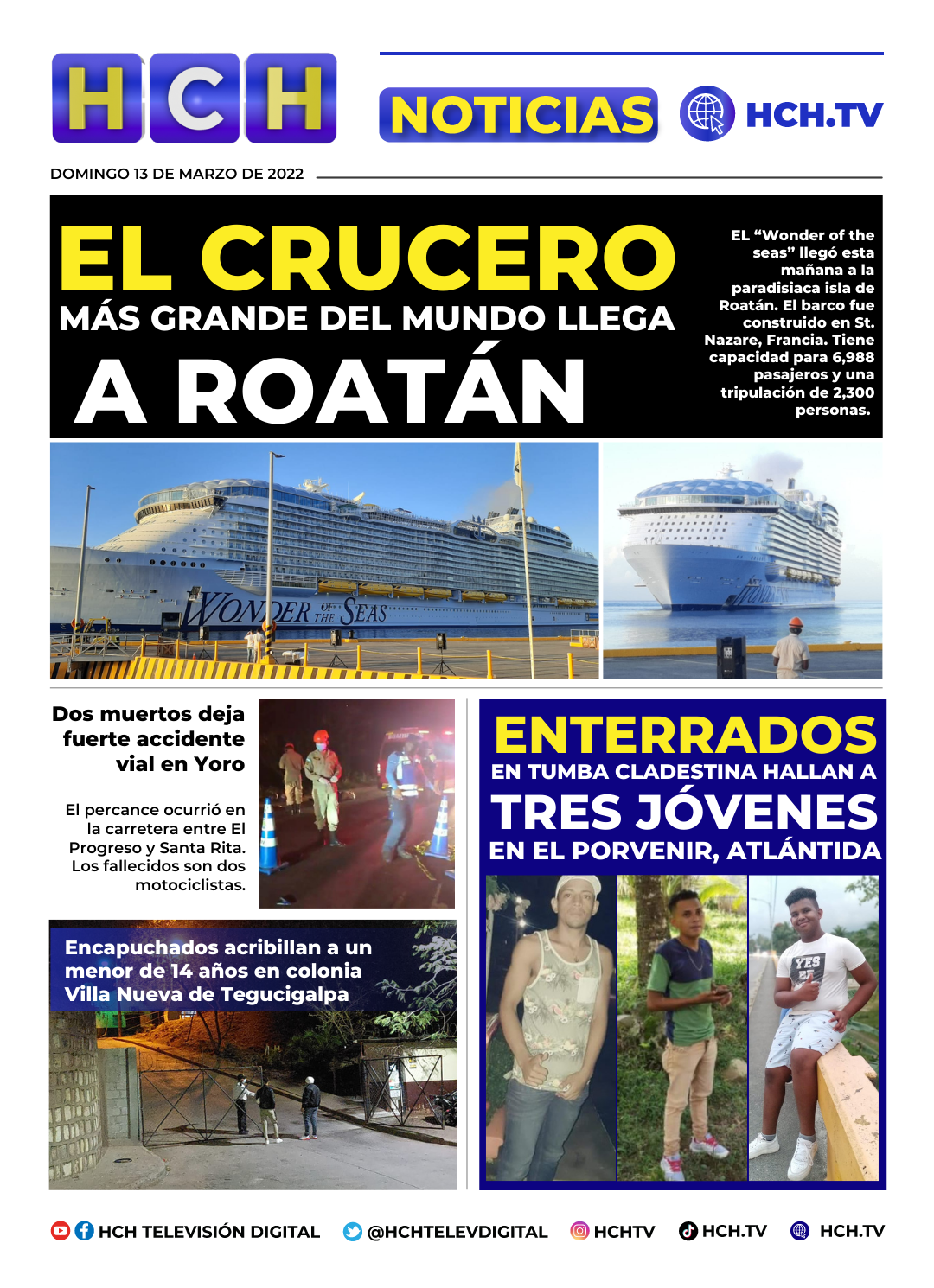 Portada HCH 13 De Marzo De 2022 HCH TV