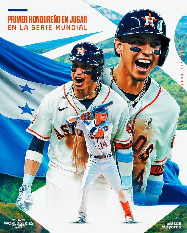 El beisbolista sampedrano Mauricio Dubón hizo historia la noche del sábado 29 de octubre de 2022 al convertirse en el primer hondureño en jugar una Serie Mundial.