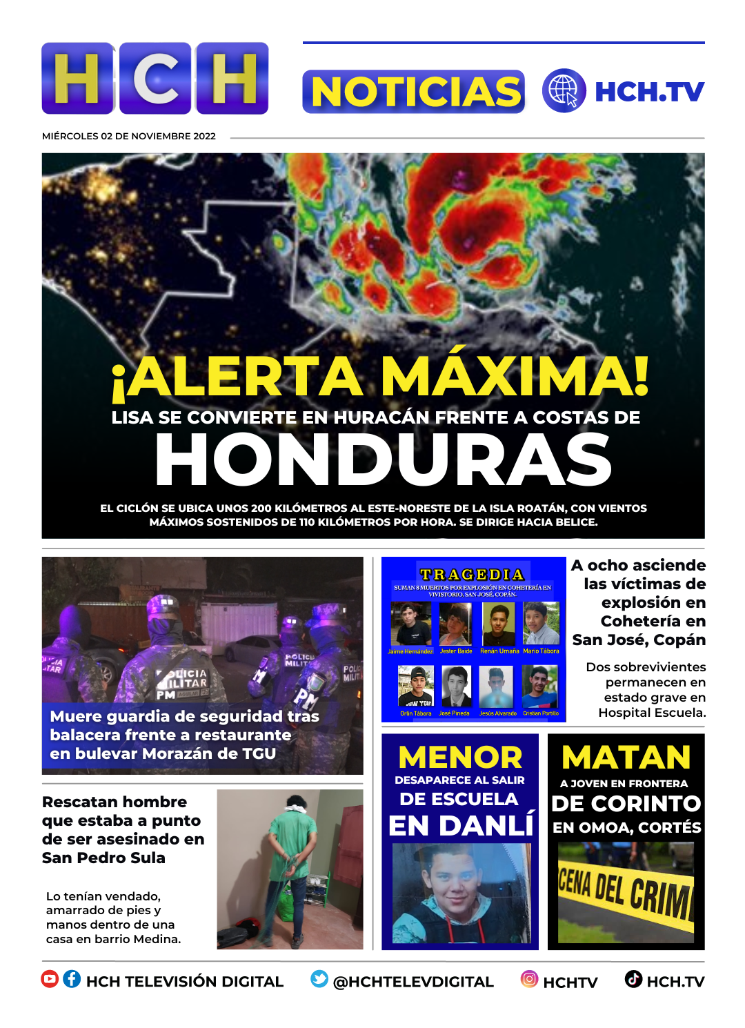 Portada HCH 02 De Noviembre De 2022 HCH TV