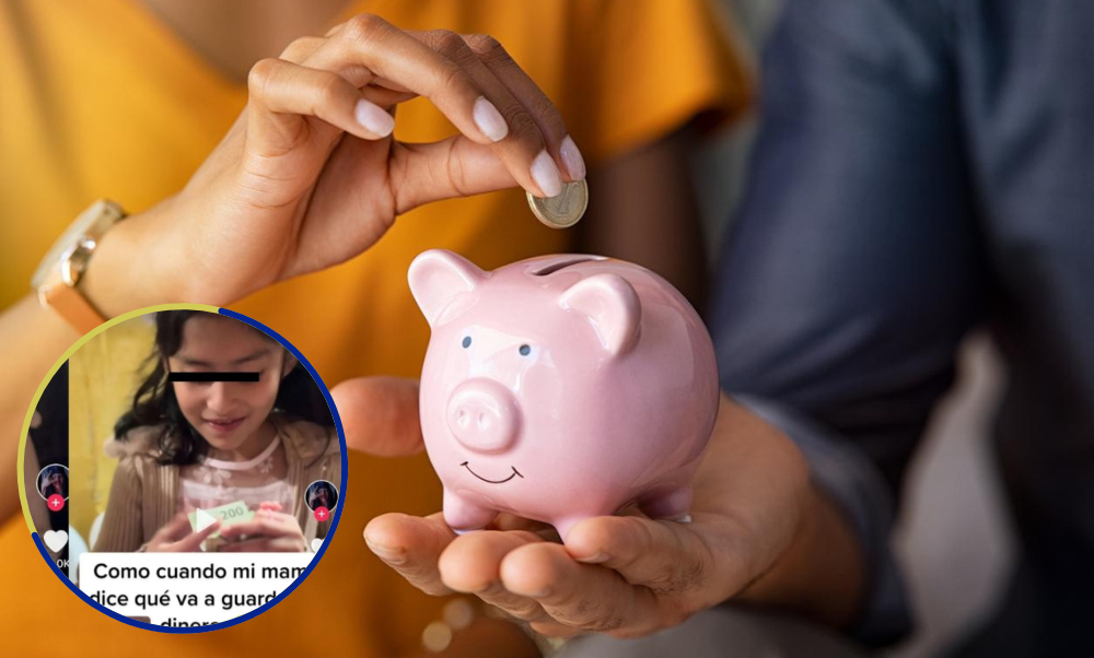 » VIDEO| ¡Se lo queda! Pequeña se niega a que su mamá guarde su dinero