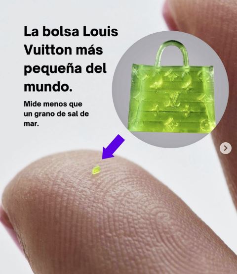 Marca lanza la cartera más pequeña del mundo: mide menos que un grano de  sal, bolso microscópico Louis Vuitton, bolso MSCHF, bolso viral, VIU