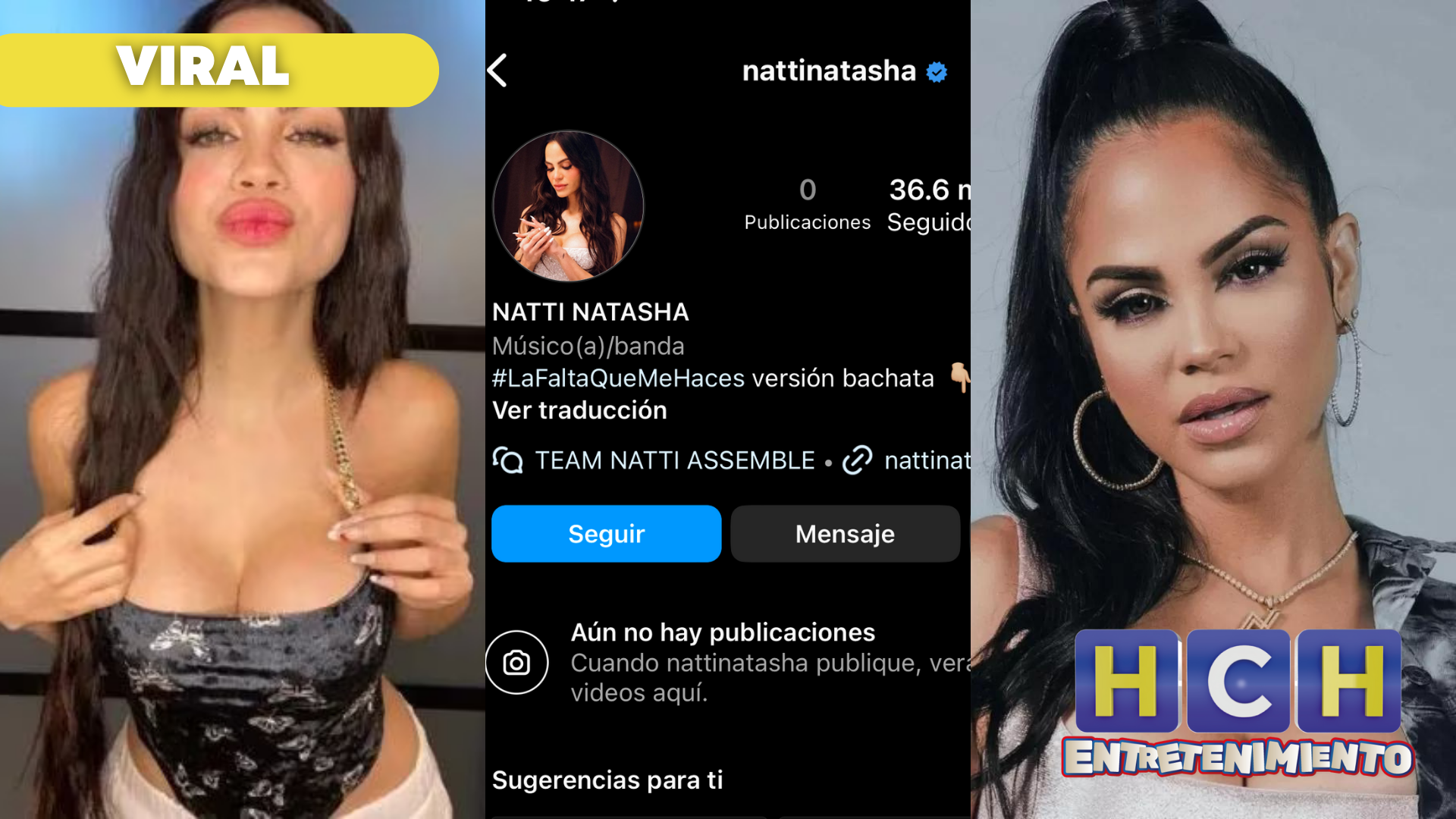 Natti Natasha borra su perfil de Instagram tras escándalo de foto desnuda |  HCH.TV
