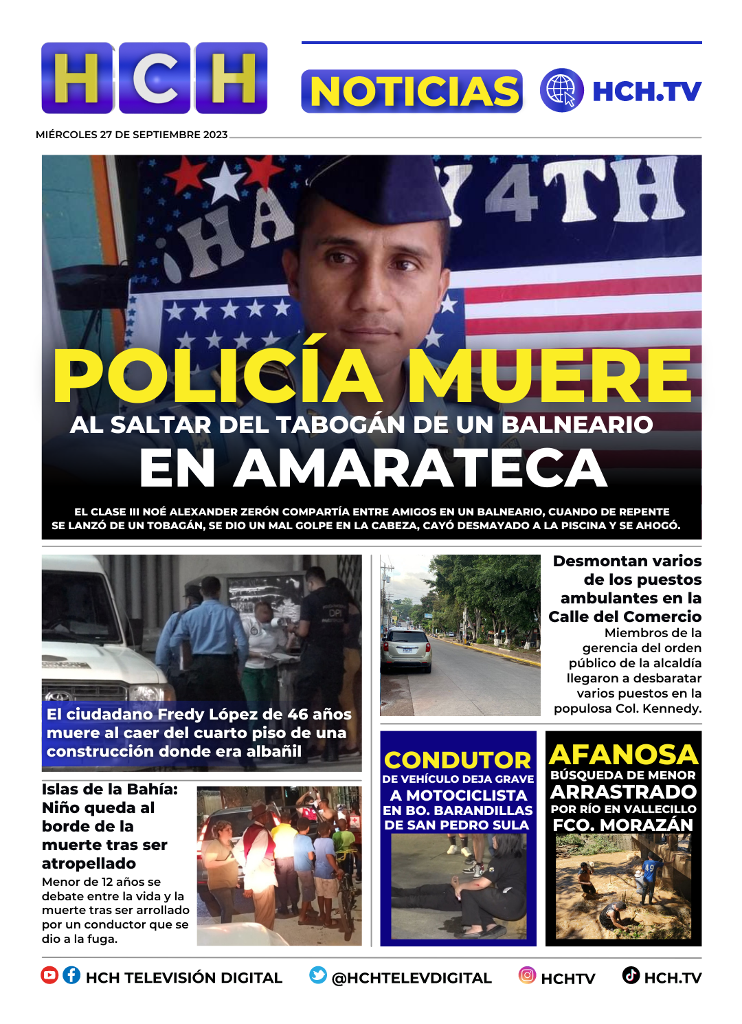 Portada Hch 27 De Septiembre De 2023 Hchtv 7072