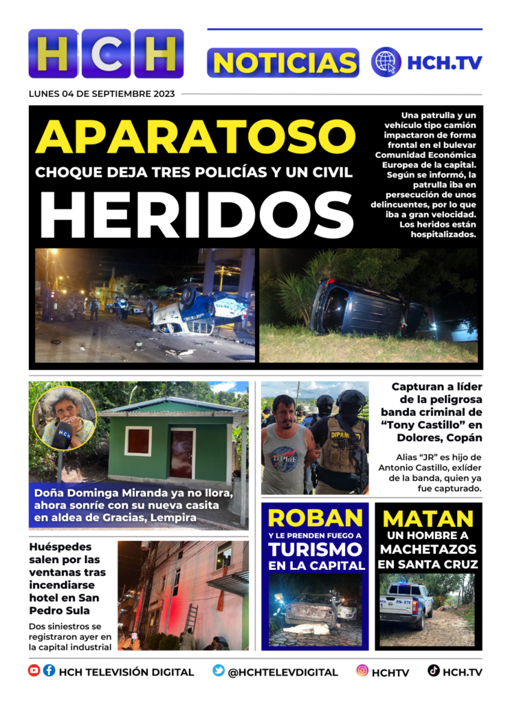 Portada HCH 04 de septiembre de 2023 - HCH.TV