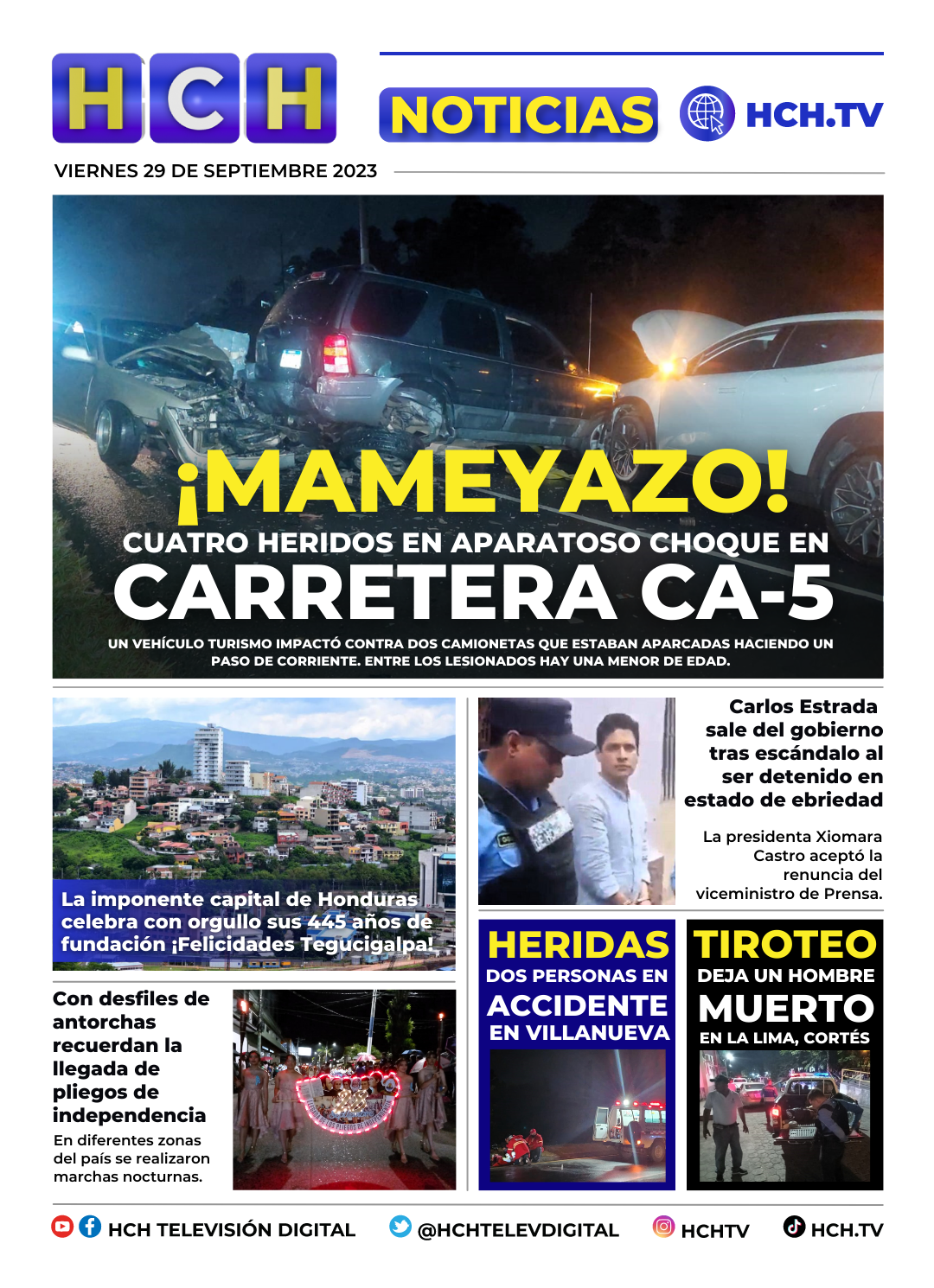 Portada Hch 29 De Septiembre De 2023 Hchtv 7789