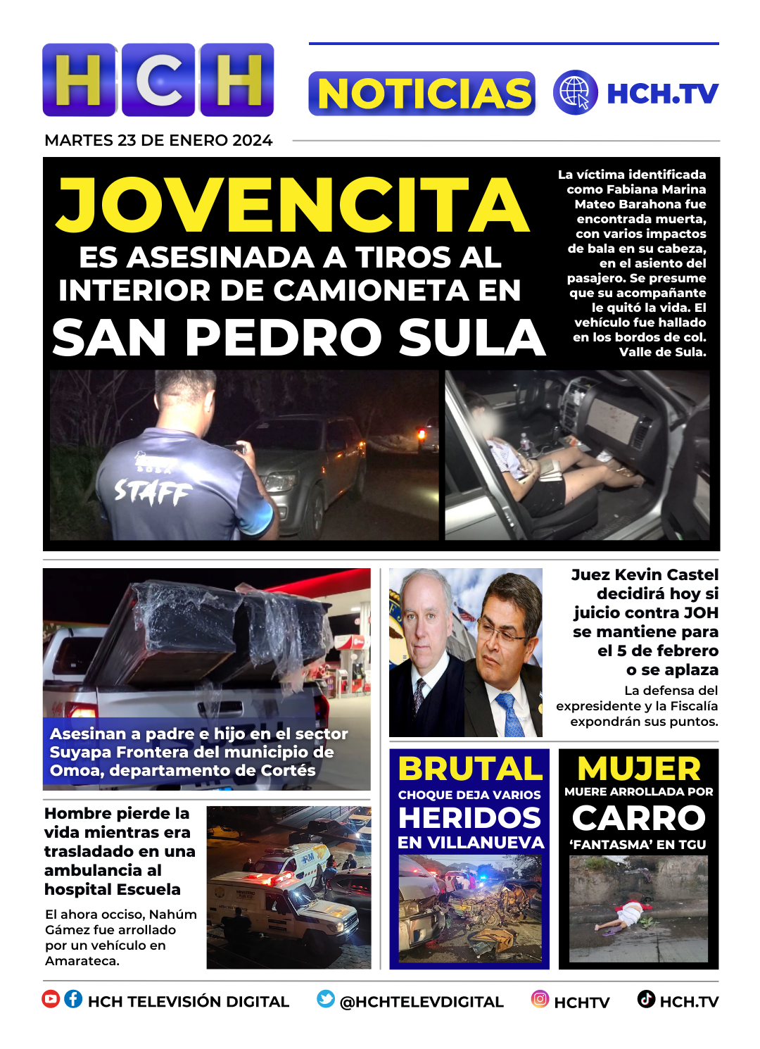 Portada Hch 23 De Enero De 2024 Hchtv 7758