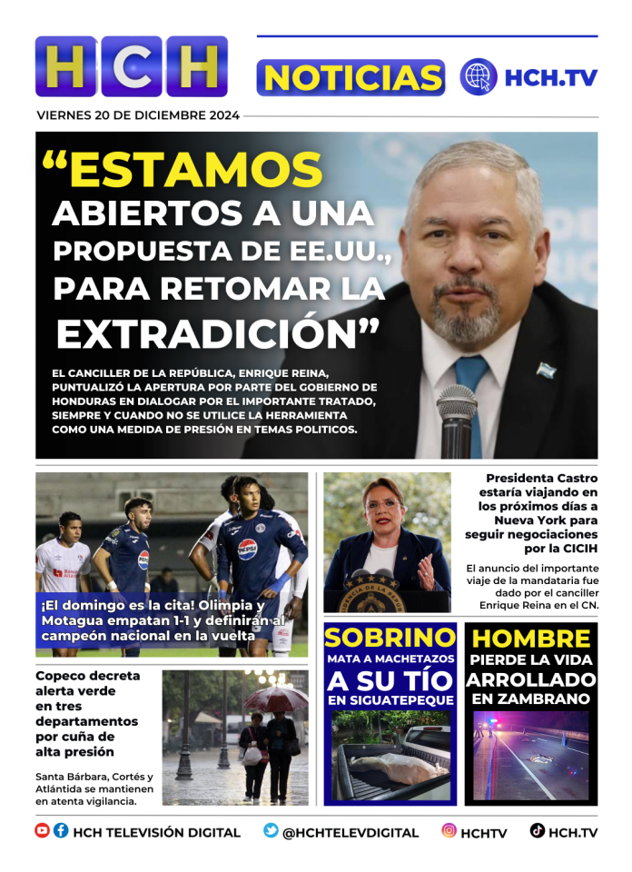 Portada Hch De Diciembre Del Hch Tv