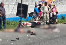 ¡Tragedia! Dos ocupantes de moto perecen arrollados por «rastra fantasma» en La Ceiba