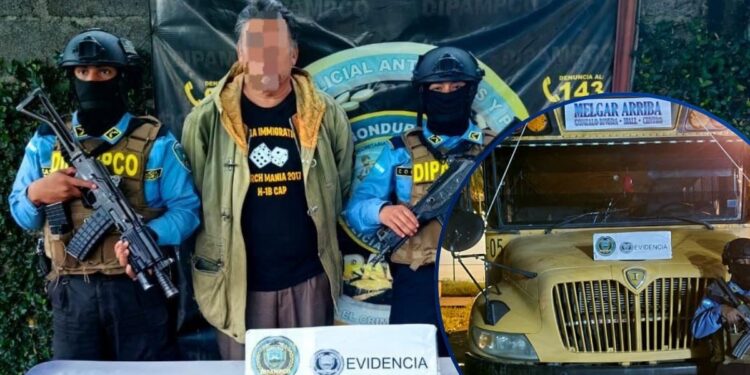 ¡Grosero! Atrapan a busero acusado de extorsionar a sus mismos compañeros en La Ceiba