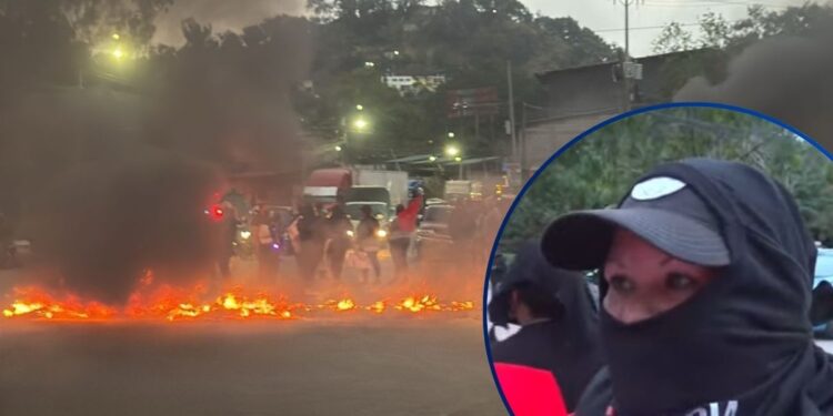 ¡Caos vial! Colectivos de Aldana queman llantas y bloquean vías exigiendo voto por voto