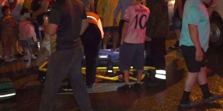 Conductor se da a la fuga tras “levantar” a motociclista en la 27 calle |  Móvil Emergencia SPS