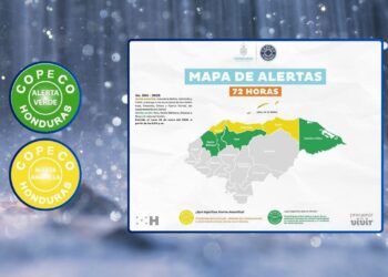 ¡Por ingreso de Frente Frío! Decretan Alertas Amarilla y Verde en Honduras