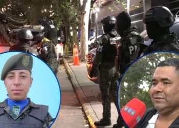 Familiares llegan a la morgue a reclamar cuerpo de efectivo militar dado de baja en emboscada en la capital