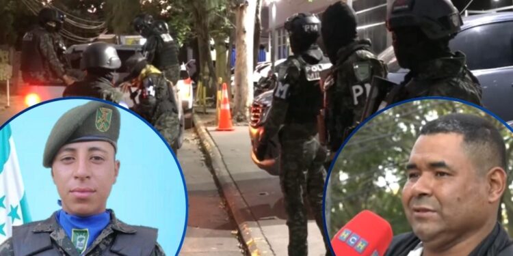 Familiares llegan a la morgue a reclamar cuerpo de efectivo militar dado de baja en emboscada en la capital