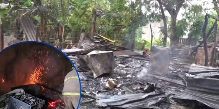 Incendio dejó en la calle a una familia del sector Chamelecón | Móvil Emergencia SPS