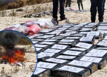 Incineran 140 kilos de cocaína decomisados en dos operaciones