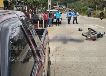Motociclista perece tras brutal choque en Arenal, Danlí