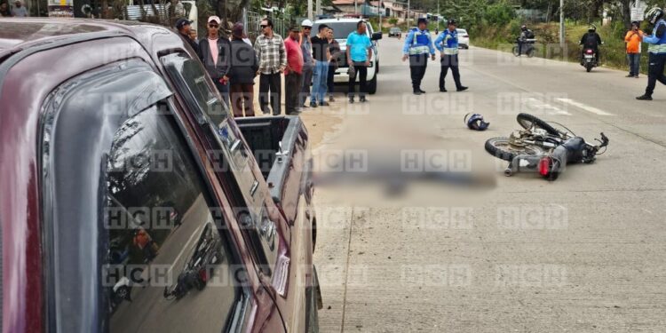 Motociclista perece tras brutal choque en Arenal, Danlí