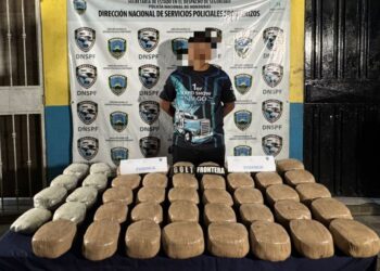 Le incautan 87 paquetes de marihuana a trailero en Colón