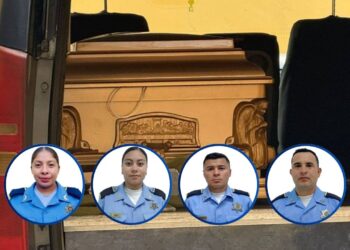 ¡Pesar! Hacia Lempira y Comayagua trasladan restos de los policías víctimas de accidente vial