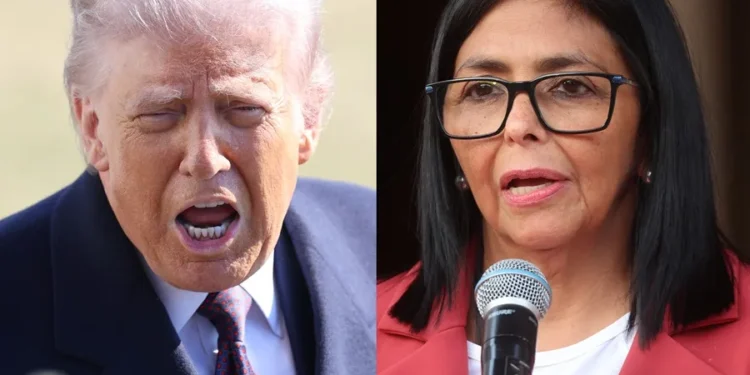 El Gobierno de Trump notifica a la Justicia de EE.UU. el reconocimiento oficial a Delcy Rodríguez