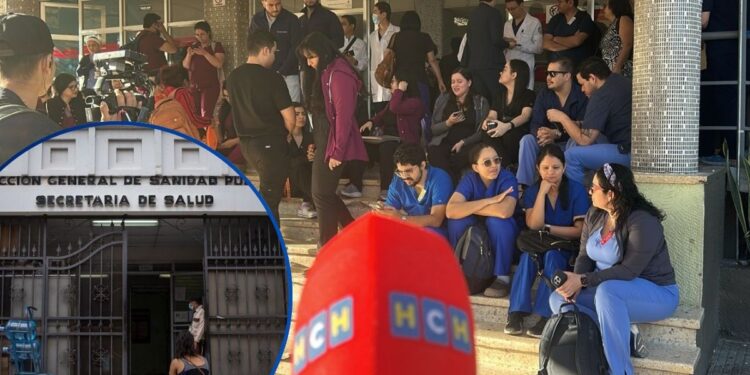 En huelga estudiantes de medicina con un “rosario” exigencias; SESAL confirma pago para hoy, pero les recuerda: “no es salario; es una beca”