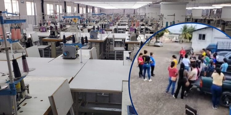 En huelga por falta de pago los operarios de maquila en Gualjoco, Santa Bárbara