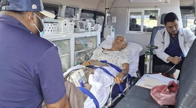 ¡Fuerza padre! Trasladan de emergencia desde Juticalpa a Tegucigalpa al padre Alberto Gauci