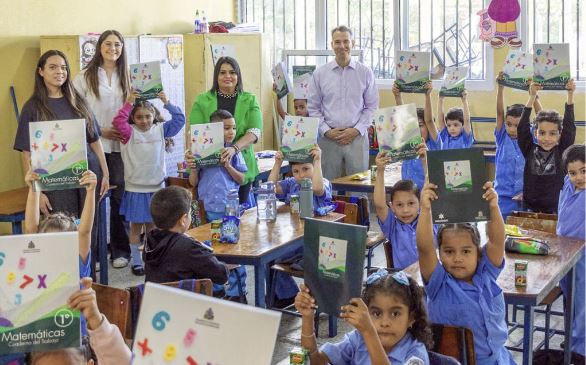 Donación de 25 mil libros de matemáticas beneficiará a alumnos de primer grado en Francisco Morazán