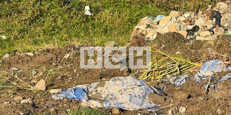 ¡Dantesco! Dejan un “embolsado” en carretera de Choloma a Ticamaya