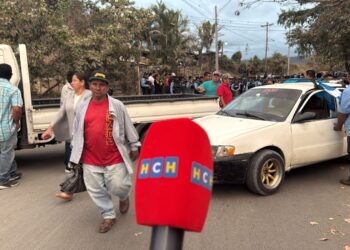 ¡Por enésima vez! Pobladores se tomaron carretera hacia Mateo y Lepaterique exigiendo su pavimentación