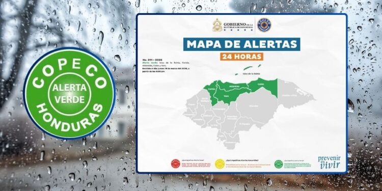 ¡Por lluvias de frente frío! Bajo Alerta Verde cinco departamentos