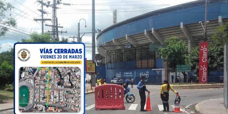 ¡Tome nota! Estas son las calles que estarán cerradas este viernes a inmediaciones del Estadio Chelato Uclés