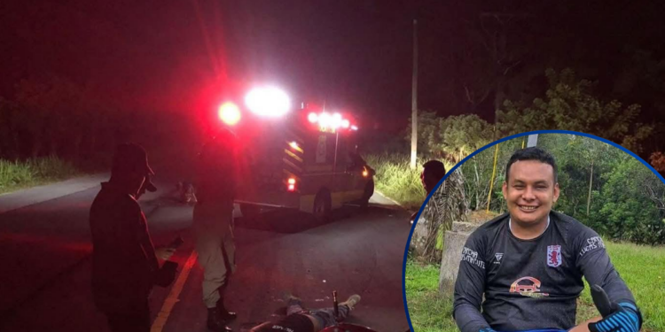 Un joven motociclista perece tras sufrir un accidente de tránsito en la CA-13 en Esparta, Atlántida
