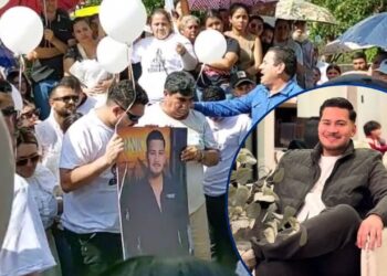 ¡Con globos blancos y un profundo dolor! Familiares y amigos dan último adiós al tiktoker Hernán Martínez