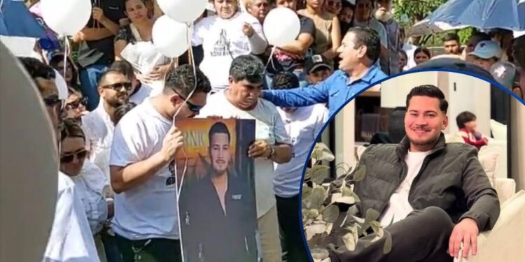 ¡Con globos blancos y un profundo dolor! Familiares y amigos dan último adiós al tiktoker Hernán Martínez