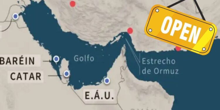 Irán anuncia la apertura del Estrecho de Ormuz