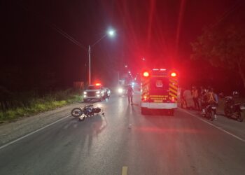Accidente de tránsito entre dos motocicletas deja una persona lesionada en Talanga, Francisco Morazán  
