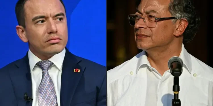 Noboa acusa a Petro de impulsar una supuesta incursión de guerrilleros colombianos en Ecuador