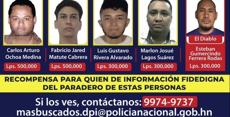 “El Diablo” fue incluido entre los más buscados por la Policía Nacional, piden L300 mil por él