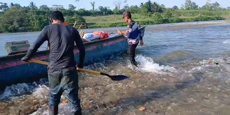 ¡Alarmados y encachimbados! Misquitos culpan a “Patuca III” por sequía del río, que impide la navegación