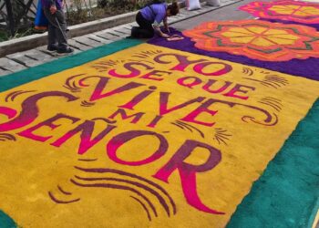 ¡Fe, arte y devoción! Honduras se viste de colores con las tradicionales alfombras este Viernes Santo